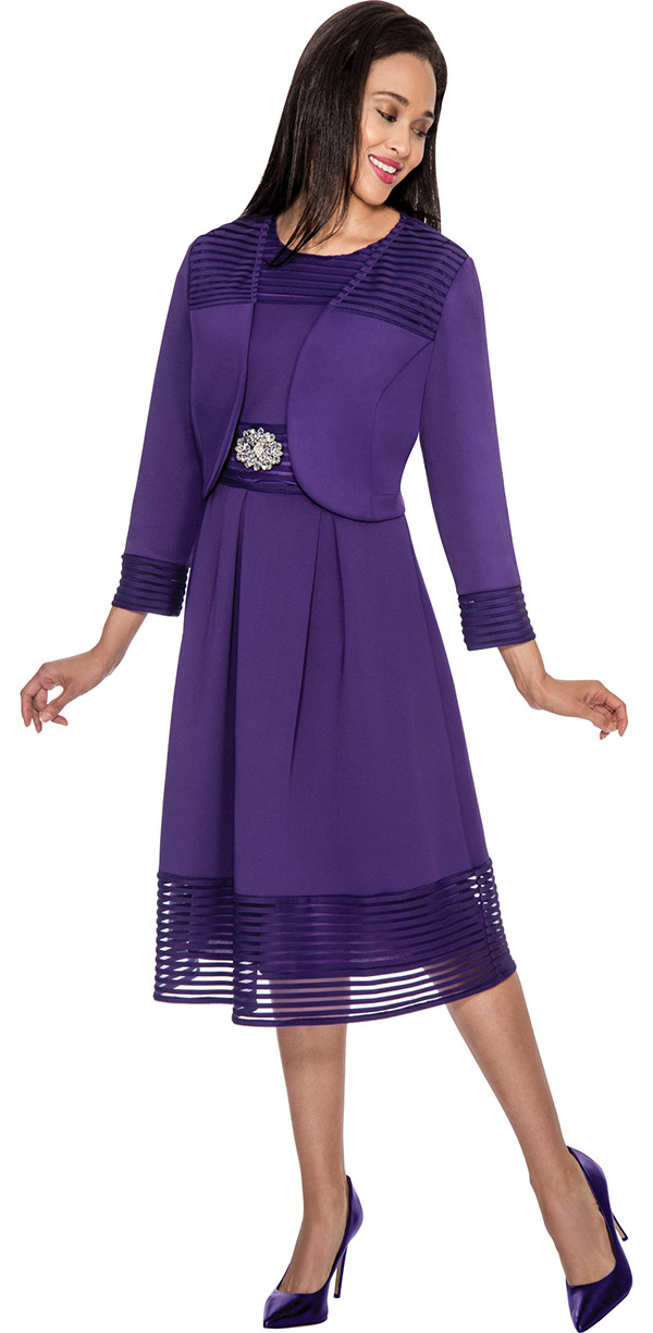 purple church dress