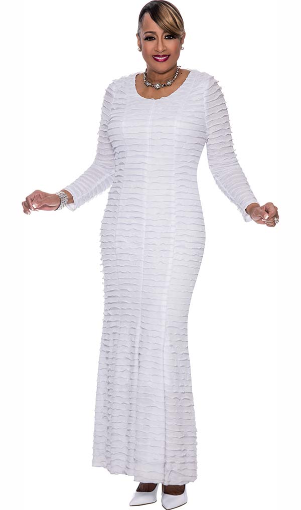 all white church dress