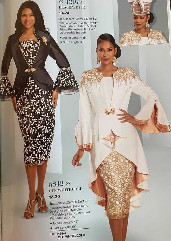 Donna Vinci Couture 5512 Womens Dramatic Church Suit